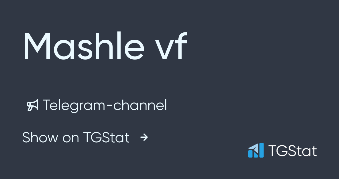 Telegram channel Mashle vf — @MashleVF — TGStat