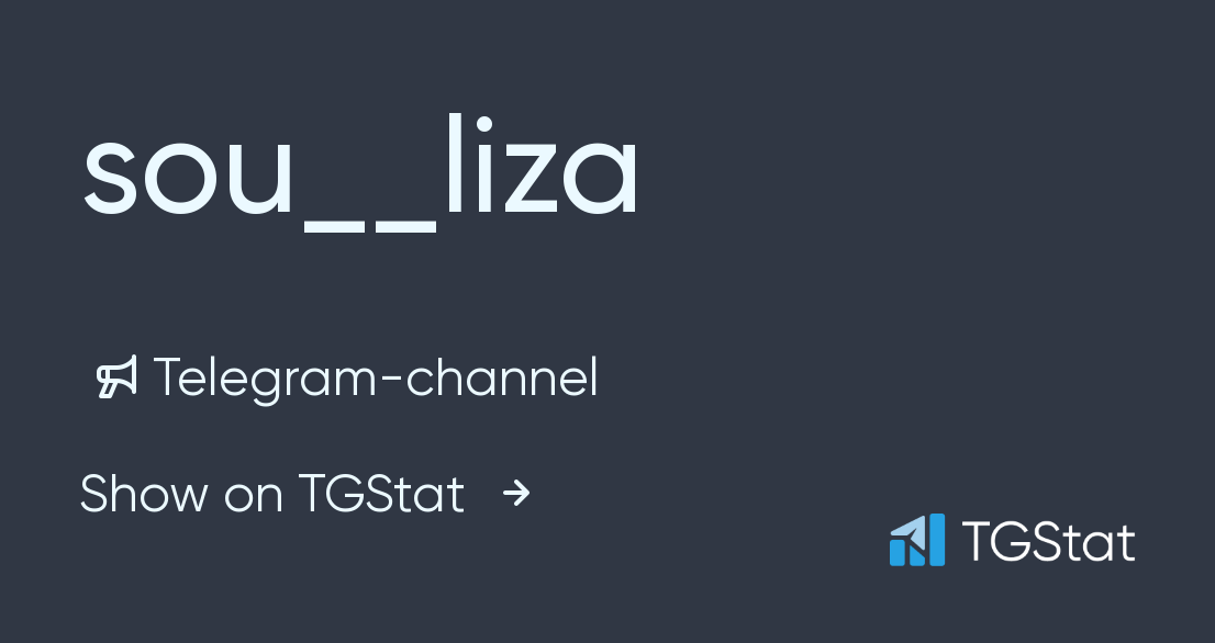 Telegram Channel Sou Liza Soulizaoficial Tgstat