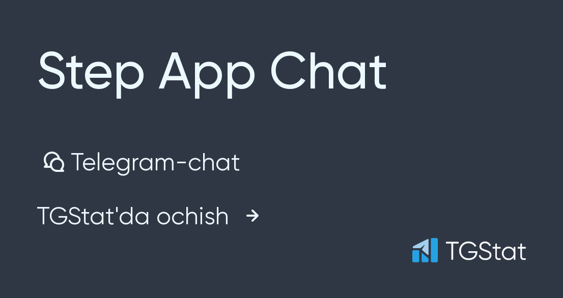 Chat step. Телеграм топ.