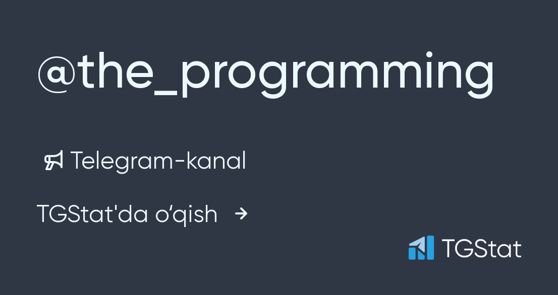 Programming telegram